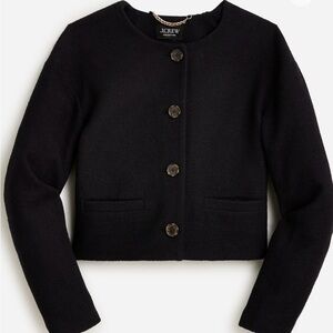 J. Crew Women's Black Lady Bomber Jacket